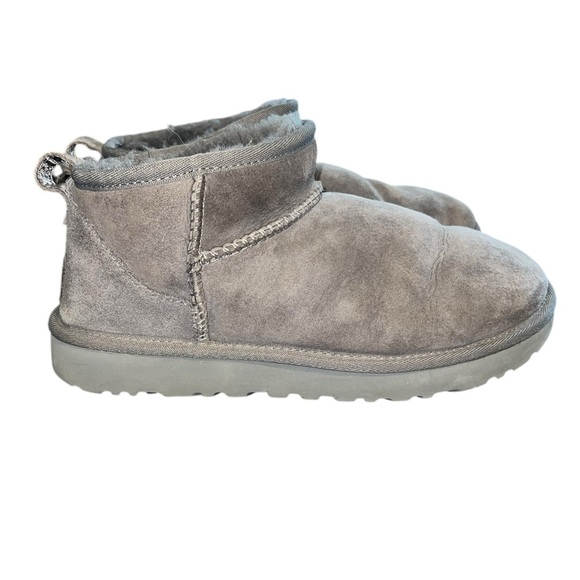 UGG Classic Ultra Mini Boots – Gray – Women’s Size 8 - Picture 1 of 8